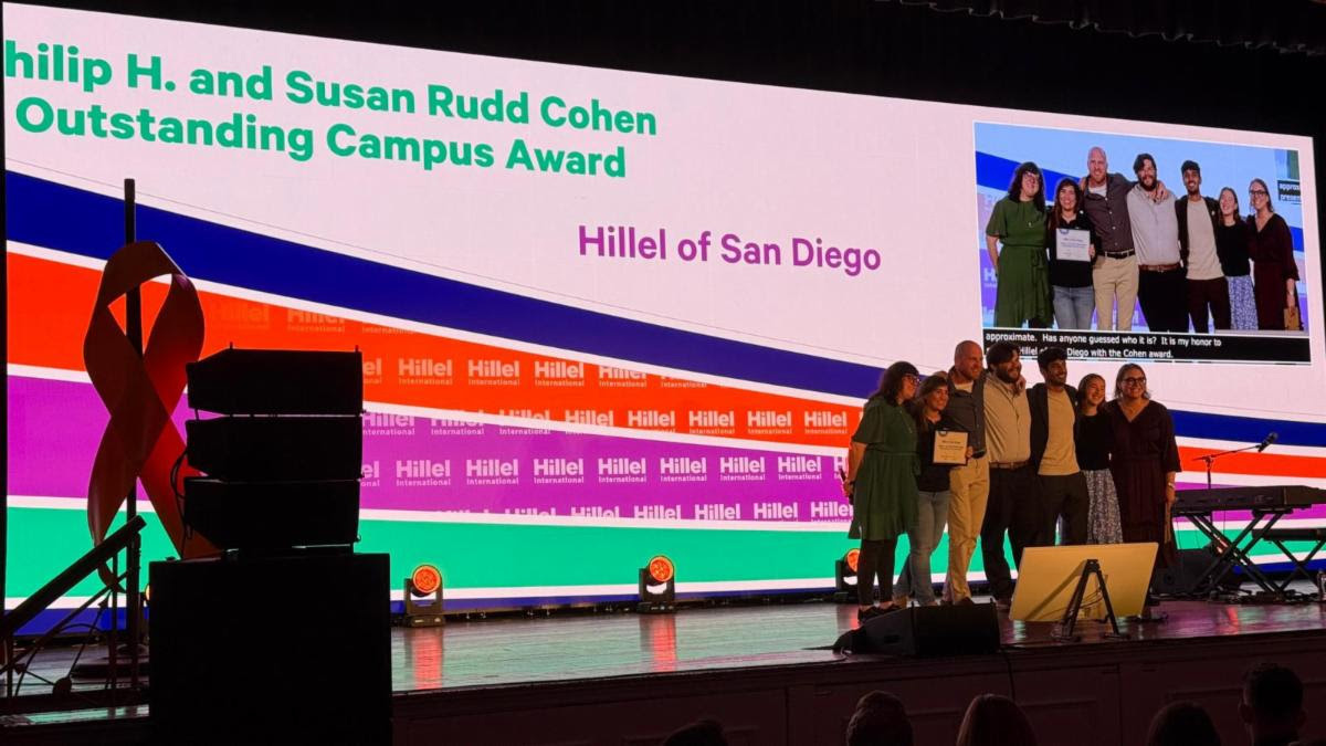 Hillel of San Diego honored at the 2024 Hillel International Global Assembly (HIGA).